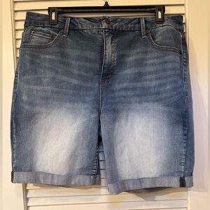 Denim Bermuda shorts